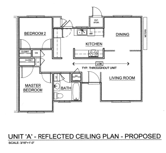 Floor plan for studio, 791 sqft